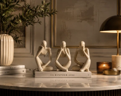 Abstract Thinker Figurine Set