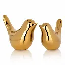 Golden Bird Figurine Set – Modern Luxury Décor